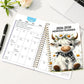 🐮 2026–2030 Monthly Planner ✨ Cute Highland Cow 5-Year Calendar | Large Monthly Blocks for Long-Term Planning-B3
