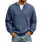 🔥 LAST DAY — ONLY £13.99! 👕 Men’s Textured Waffle Layered-Look Long-Sleeve Tee