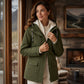 🔥This Week's Special Price: £32.98!!🧥💦Women's Plush-Lined Windproof Hooded Jacket-Unleash Style and Durability in Any Storm!