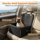 🐶 Convertible Dog Car Booster Seat｜2‑in‑1 Pet Car Seat Cover & Travel Basket 🚗 with Safety Strap for Small Medium Dogs