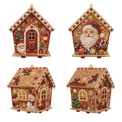🎁 Christmas 3D Pearl Art Set: DIY Decor, 6 Themes incl. Reindeer & Wreath, Premium Quality