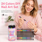🎉 2026 Sale — Over 25,000 Sold!💅 24‑Colors Dual‑Ended Nail Art Pens‑DIY Manicure Drawing Set 🎨